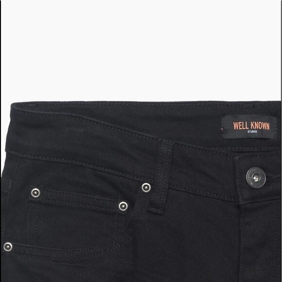 NWT WELL KNOWN Mens Dean Street Jet Black Jeans Size 36 - Picture 6 of 6